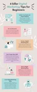 6 Killer Digital Marketing Tips Infographic